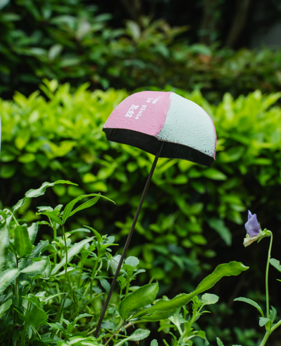 Umbrella Iron Flowerpot Decor