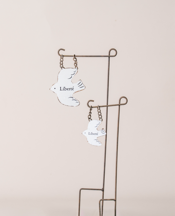 Bird Iron Flowerpot Decor Set of 2