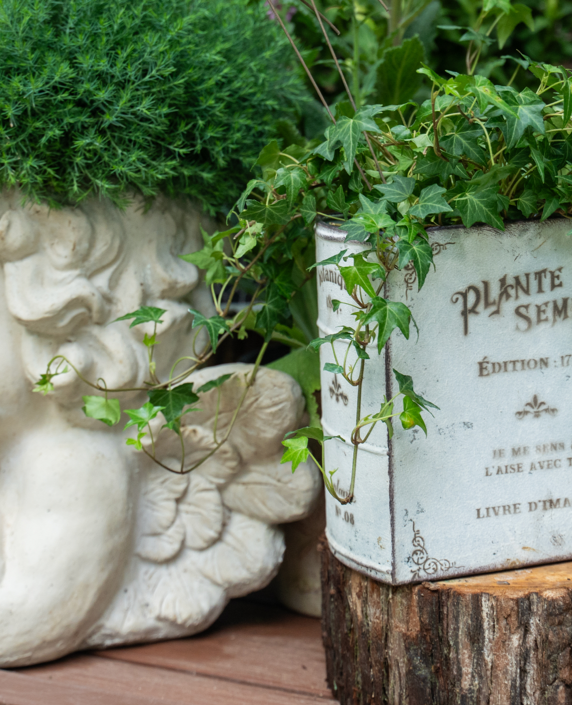 Vertical Book Iron Planter - Garden Decor Flower Pot