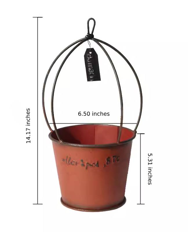 Rustic Creative Birdcage Iron Decorative Flower Pot