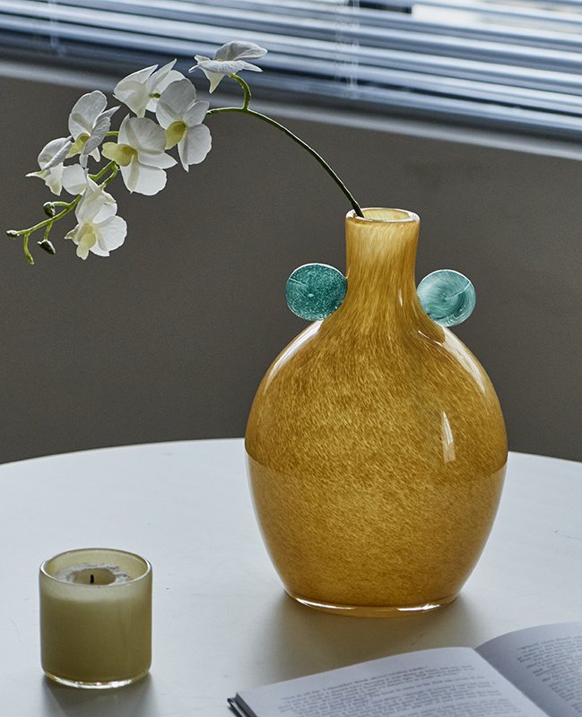 Vintage Style Creative Round Handle Vase