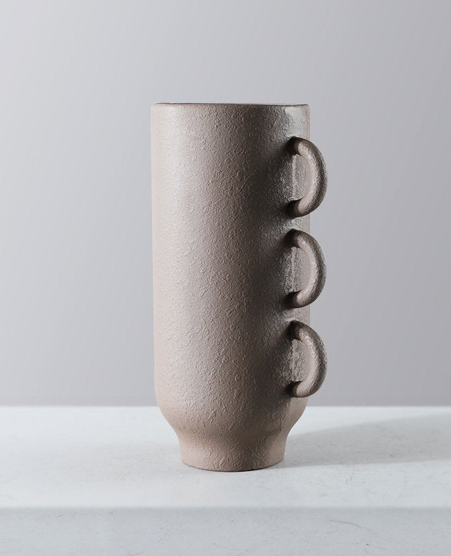 Modern Abstract Single-Sided Three-Eared Resin Vase