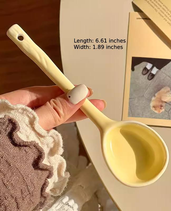 Creamy Yellow Ceramic Double-Handled Soup Bowl