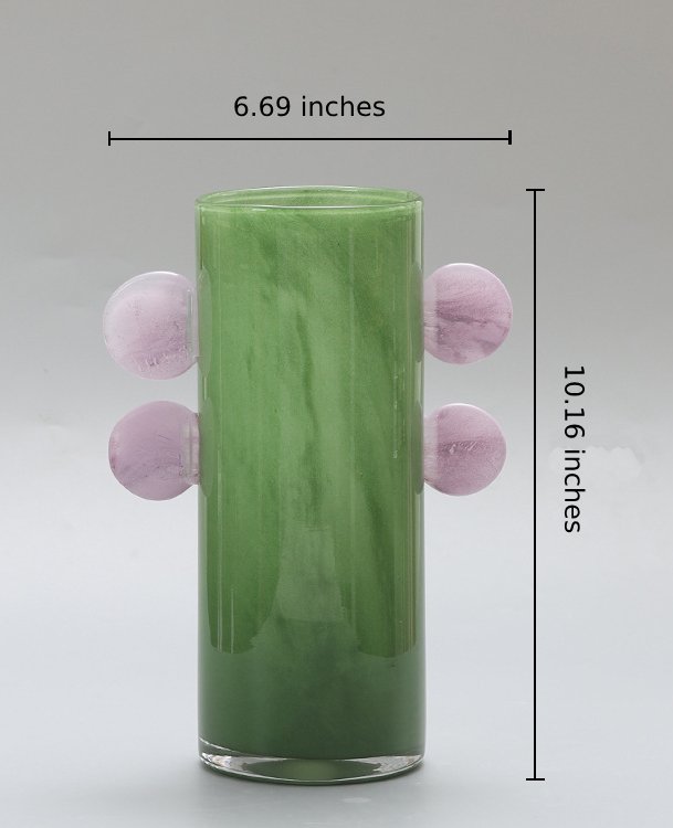 Round-Eared Candy-Colored Multifunctional Aromatherapy Handmade Glass Vase