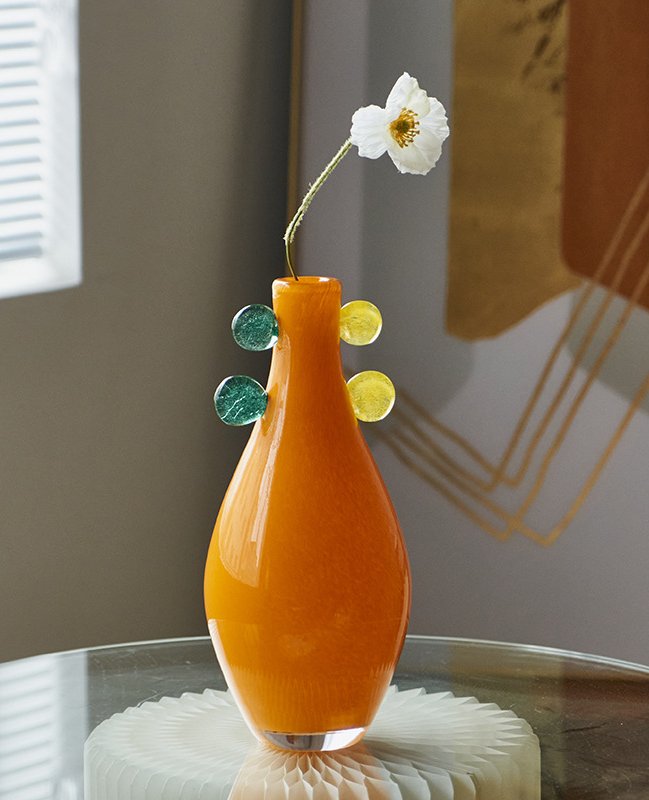 Vintage Style Creative Round Handle Vase