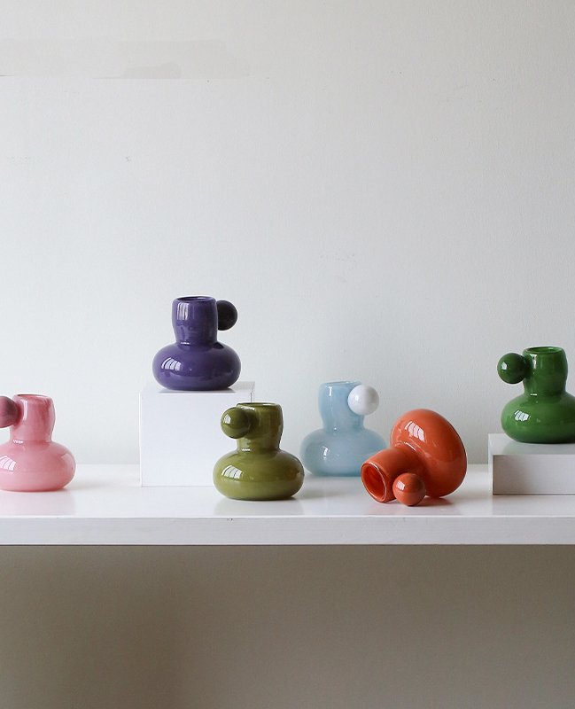 Candy-Colored Aromatherapy Vessel Mini Handmade Vase