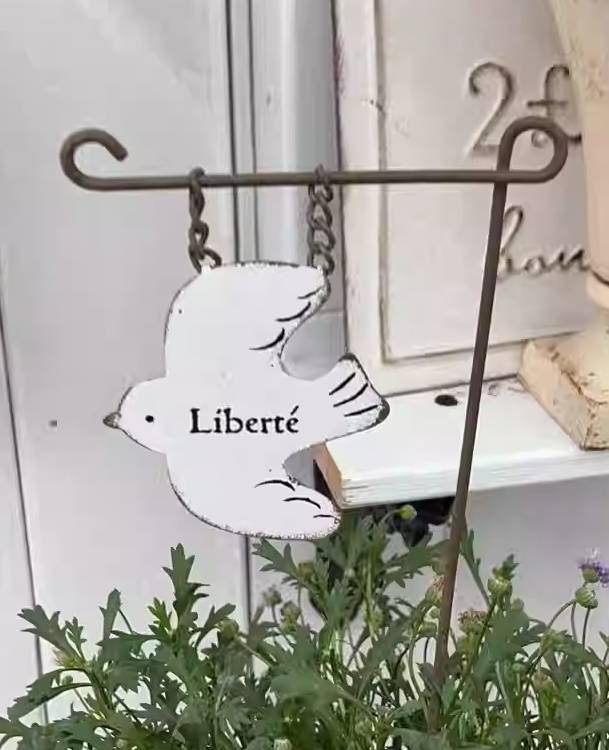 Bird Iron Flowerpot Decor Set of 2