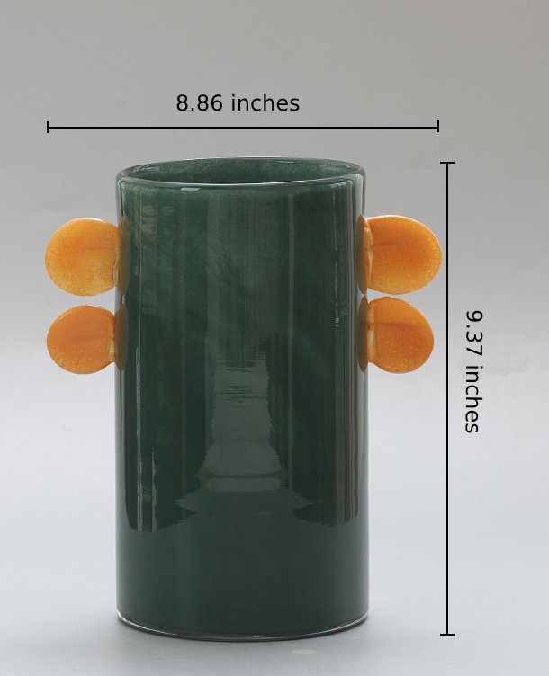 Round-Eared Candy-Colored Multifunctional Aromatherapy Handmade Glass Vase