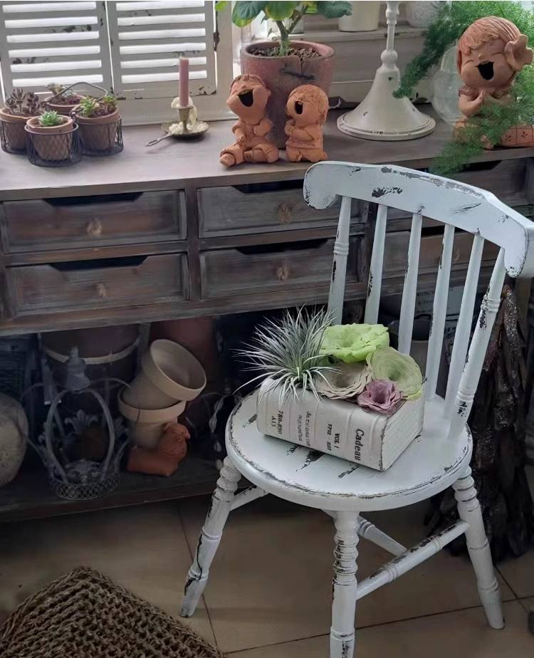 Rustic Iron Book Flower Pot