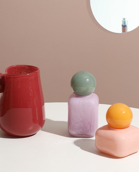 Candy-Colored Aromatherapy Vessels Handmade Glass Ornaments