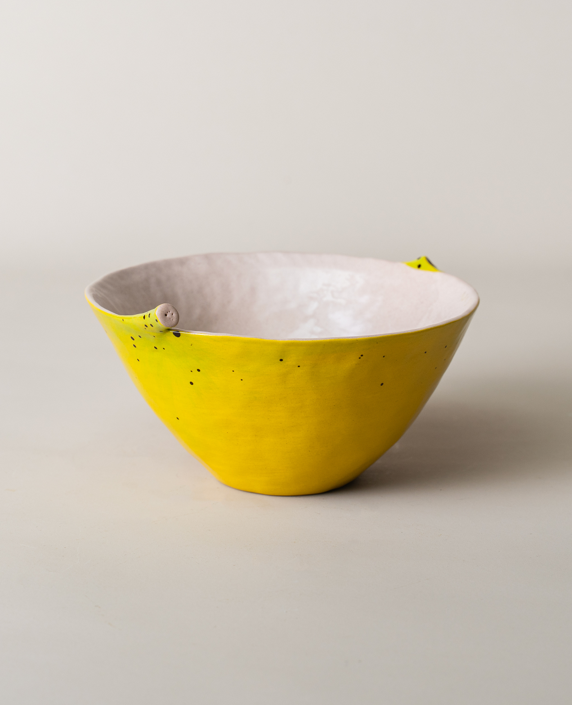 Banana Tableware Set - Handcrafted Ceramic Bowls (2 pieces)