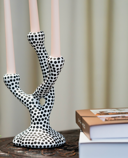 Creative Dot Handcrafted Ceramic Candle Holder