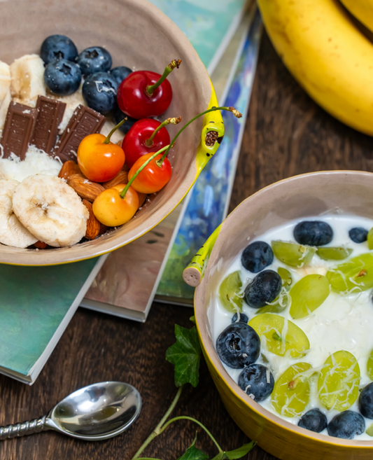 Banana Tableware Set - Handcrafted Ceramic Bowls (2 pieces)