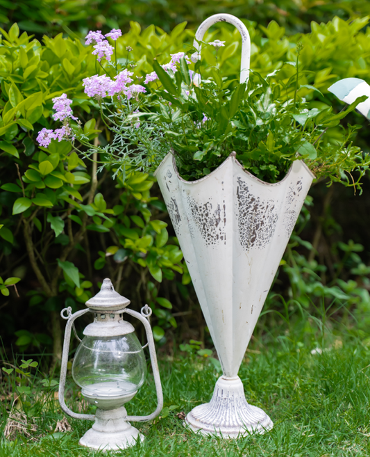 Umbrella Iron Planter - Garden Decor Flower Pot