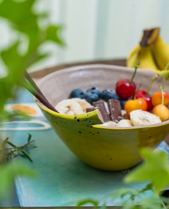 Banana Tableware Set - Handcrafted Ceramic Bowls (2 pieces)