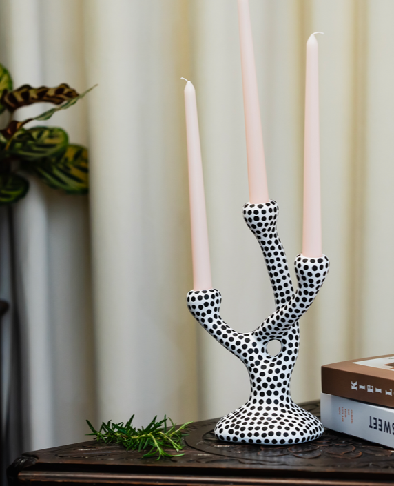 Creative Dot Handcrafted Ceramic Candle Holder