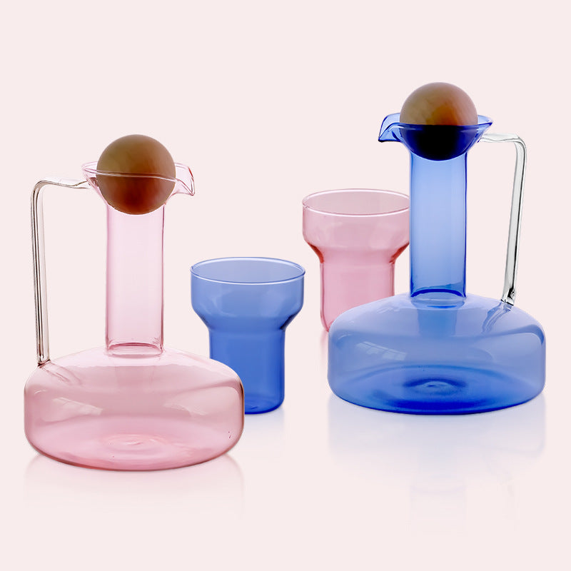 Nordic Style Swan Glass Carafe for Cold Water and Juice