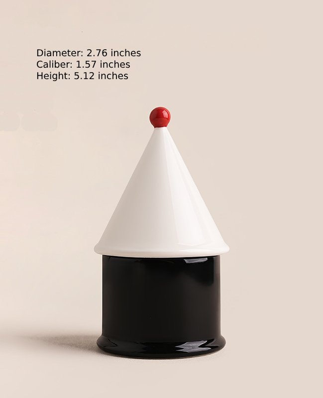 Dopamine-colored playful ceramic floss storage box