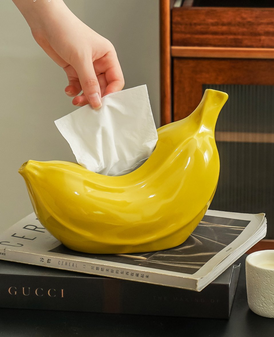 Cute Banana Tissue Storage Box