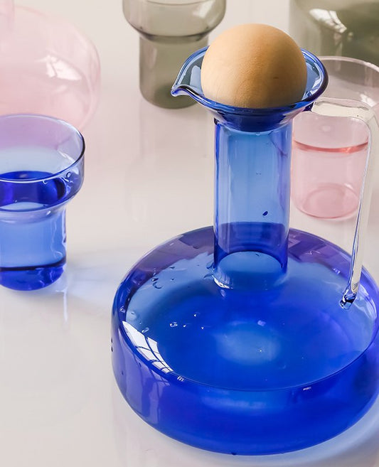 Nordic Style Swan Glass Carafe for Cold Water and Juice