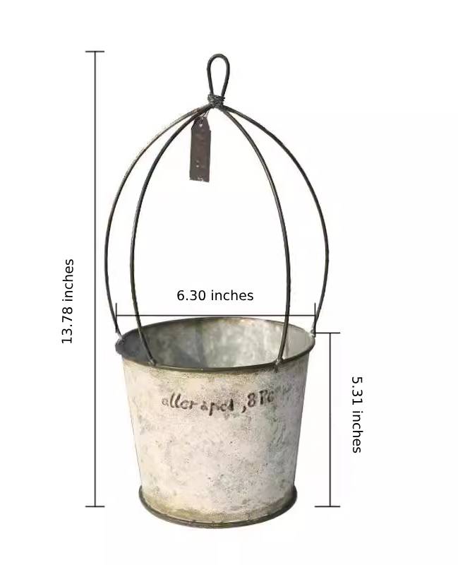 Rustic Creative Birdcage Iron Decorative Flower Pot